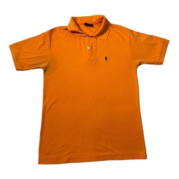 Polo Sport Mens Size  Medium Polo Shirt Orange Pony Short Sleeve - Picture 1 of 10